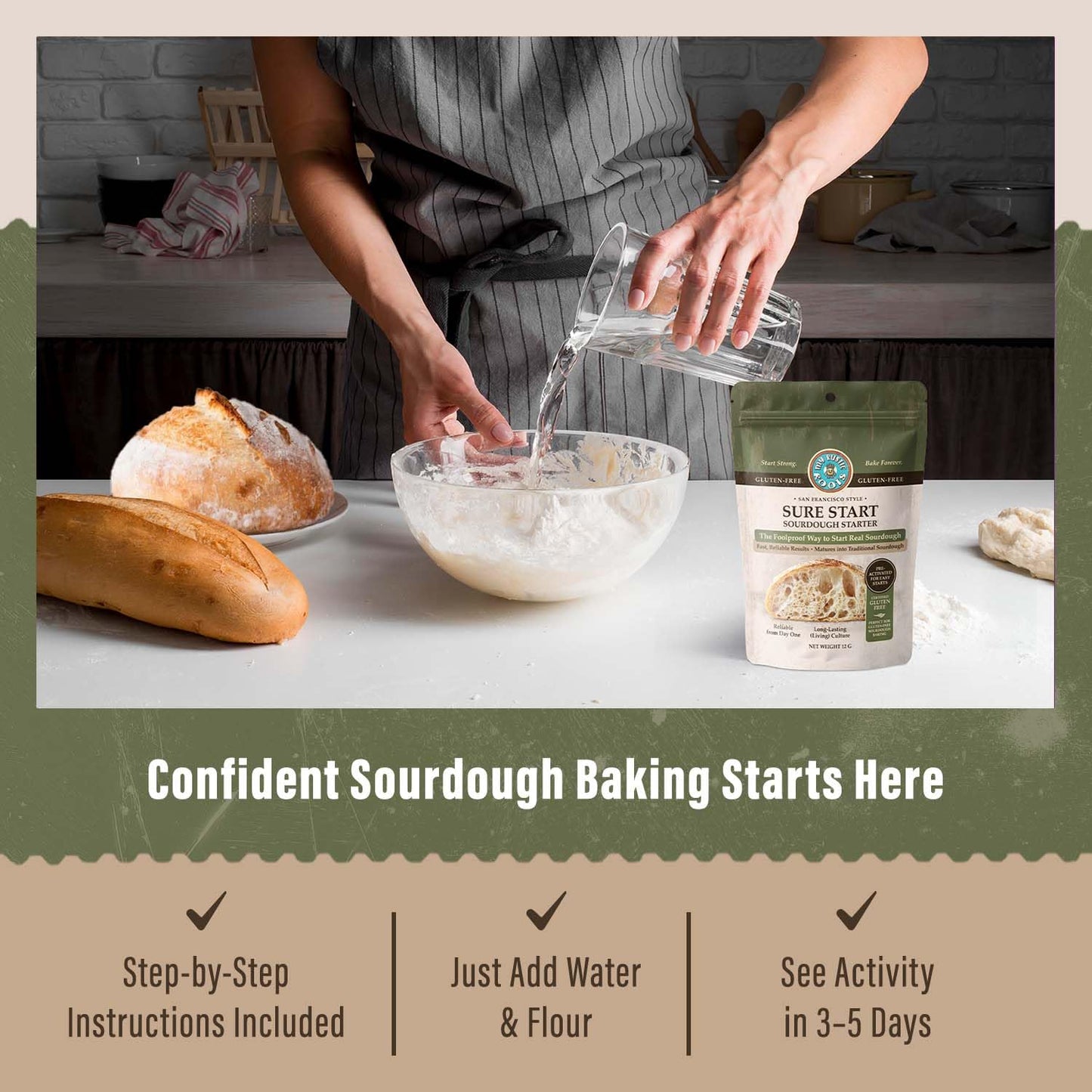 MY RUSTIC ROOTS Sure Start Gluten-Free Sourdough Starter – 12g
