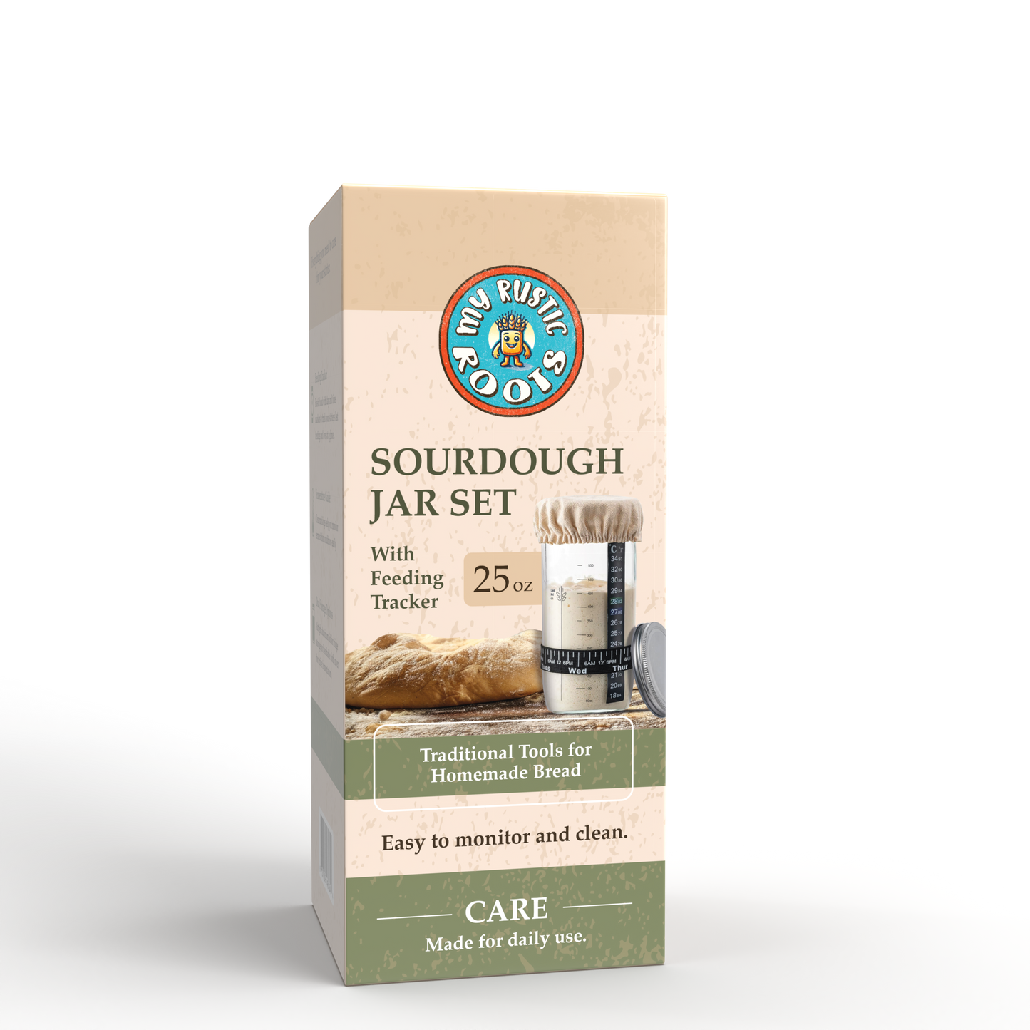 Complete Sourdough Starter Jar Kit – BONUS BAG OF STARTER