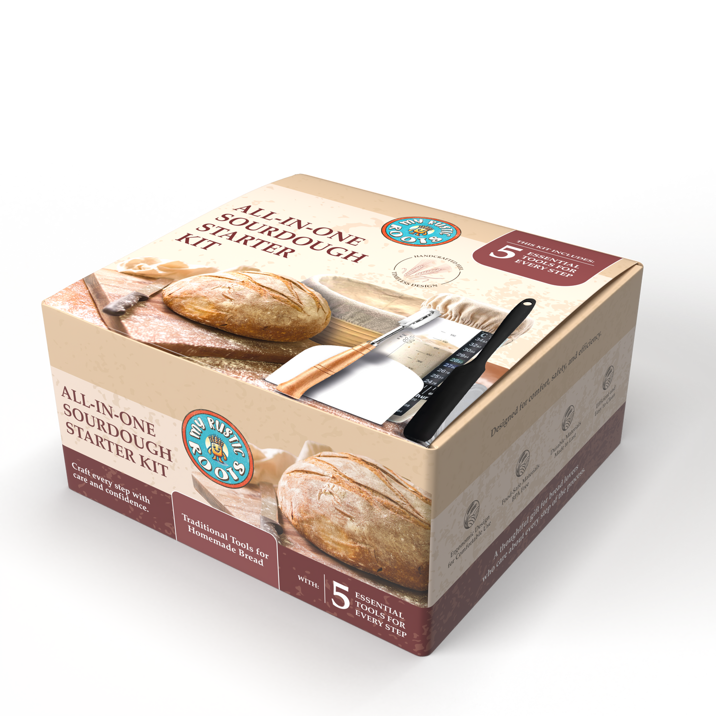 All-in-One Sourdough Starter Kit - BONUS BAG OF STARTER