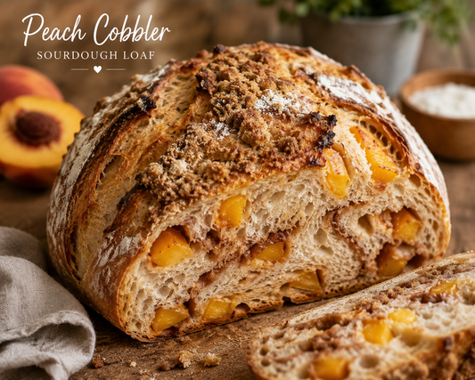 Peach Cobbler Sourdough Loaf