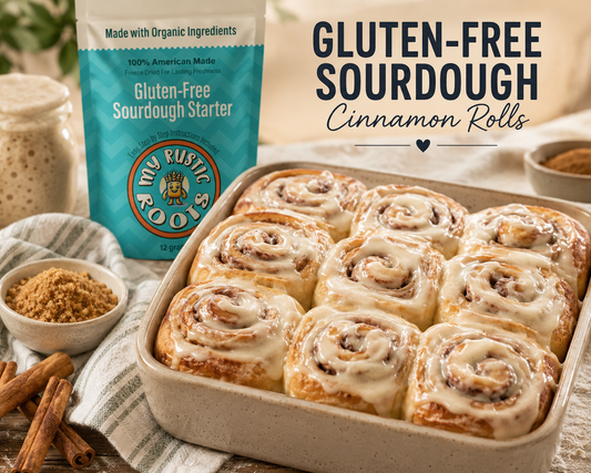 Soft & Fluffy Gluten-Free Sourdough Cinnamon Rolls