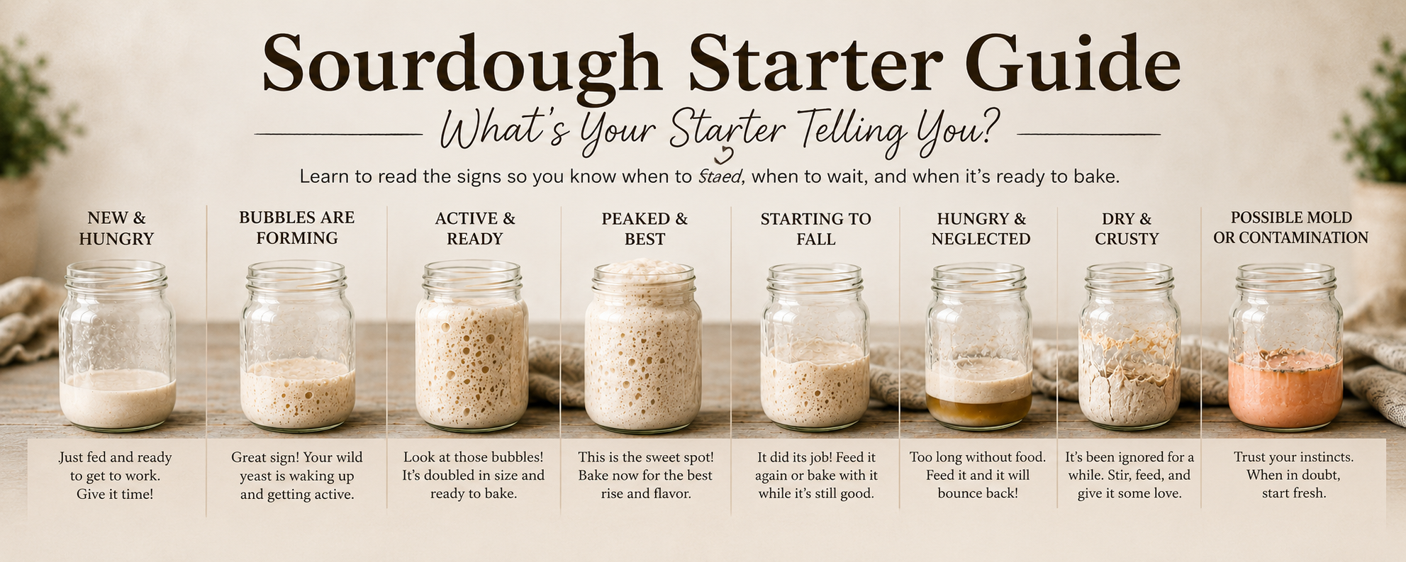 Sourdough Starter Guide: What Your Starter Is Telling You – My Rustic Roots