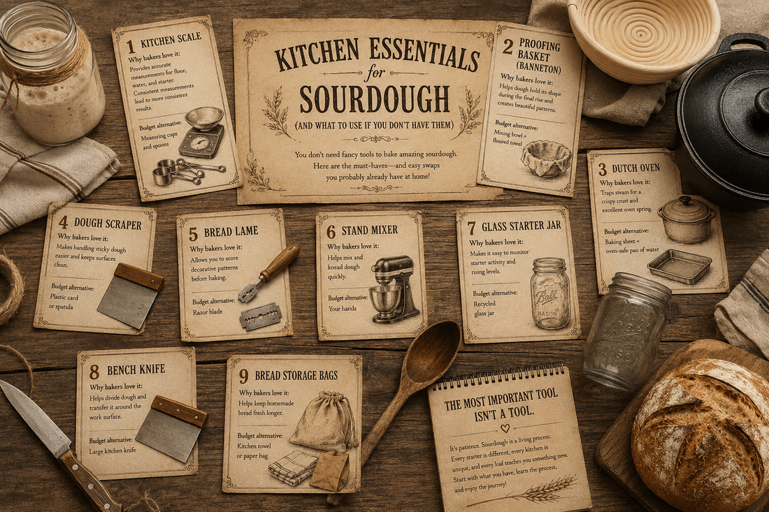 Kitchen Essentials for Sourdough (And What to Use If You Don't Have Them)