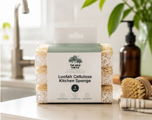 Loofah Cellulose Kitchen Sponge 3 Pack