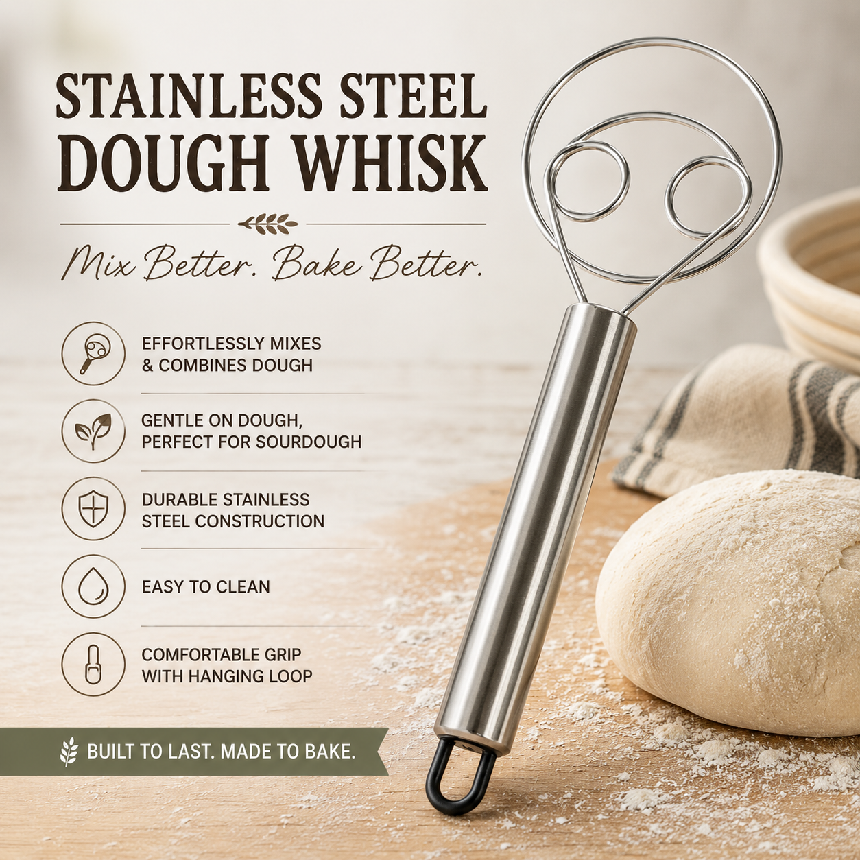Stainless Steel Whisk Limited quantity (Clearance)