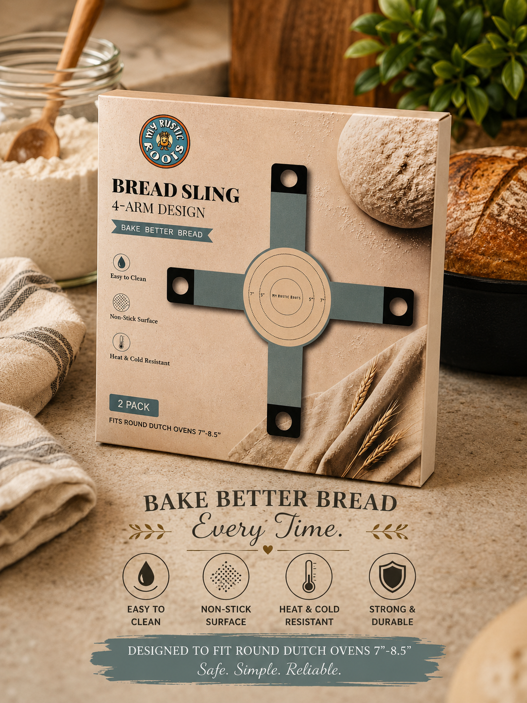 4-Arm Bread Sling (2 pack)