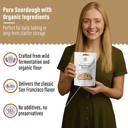 Original White Organic Non-GMO Freeze-Dried Sourdough Starter – 12g NEW
