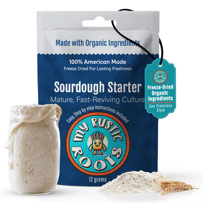 Organic, Non GMO Mature Sourdough Starter 12 grams