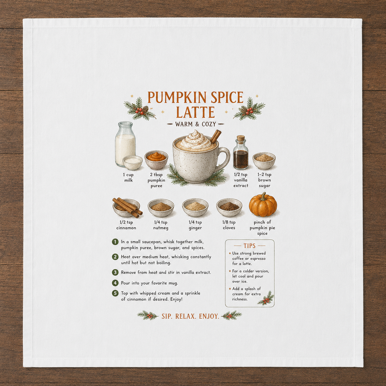 Recipe Tea Towels 50 designs
