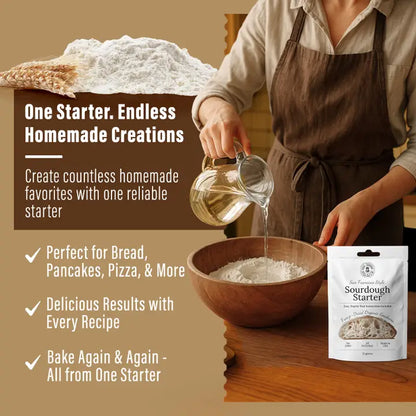 Original White Organic Non-GMO Freeze-Dried Sourdough Starter – 12g NEW