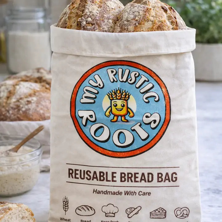 Beeswax-Lined Reusable Bread Bag