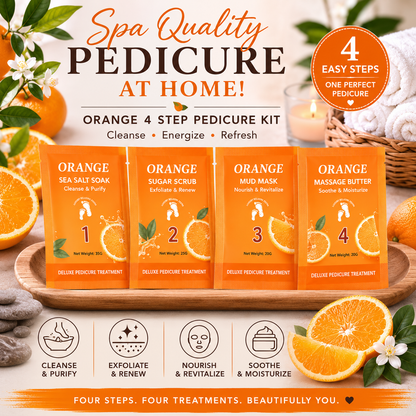 Orange 4-Step Deluxe Pedicure Treatment