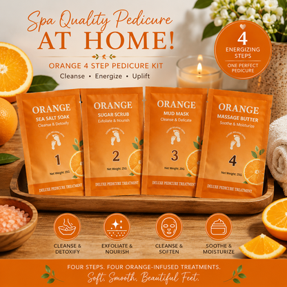 Orange 4-Step Deluxe Pedicure Treatment