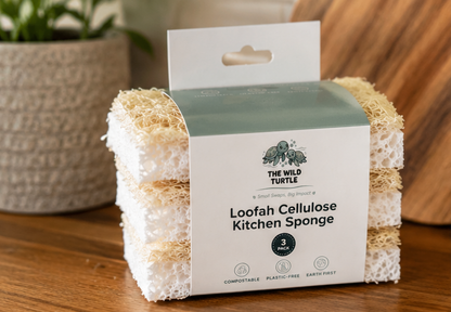 Loofah Cellulose Kitchen Sponge 3 Pack