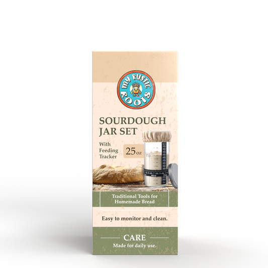 Complete Sourdough Starter Jar Kit – BONUS BAG OF STARTER