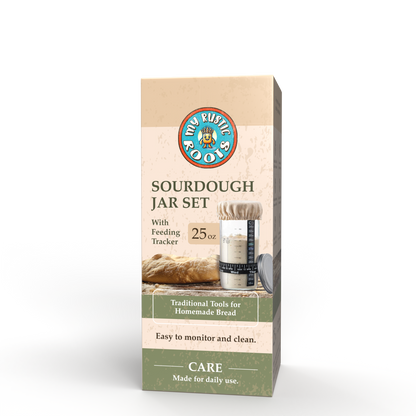 Sourdough Starter Jar Kit – 34 oz with free bag of starter included