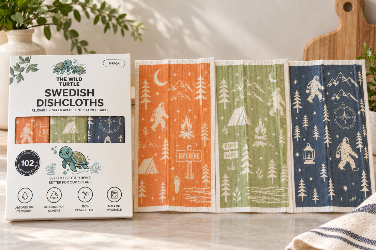Swedish Dishcloths 6pack- Bigfoot Camping