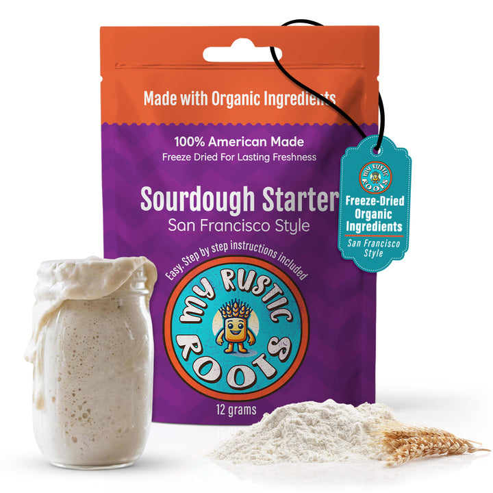 Organic Non-GMO, Freeze Dried, Sourdough Starter. 12 grams. SAN FRANCISCO STYLE