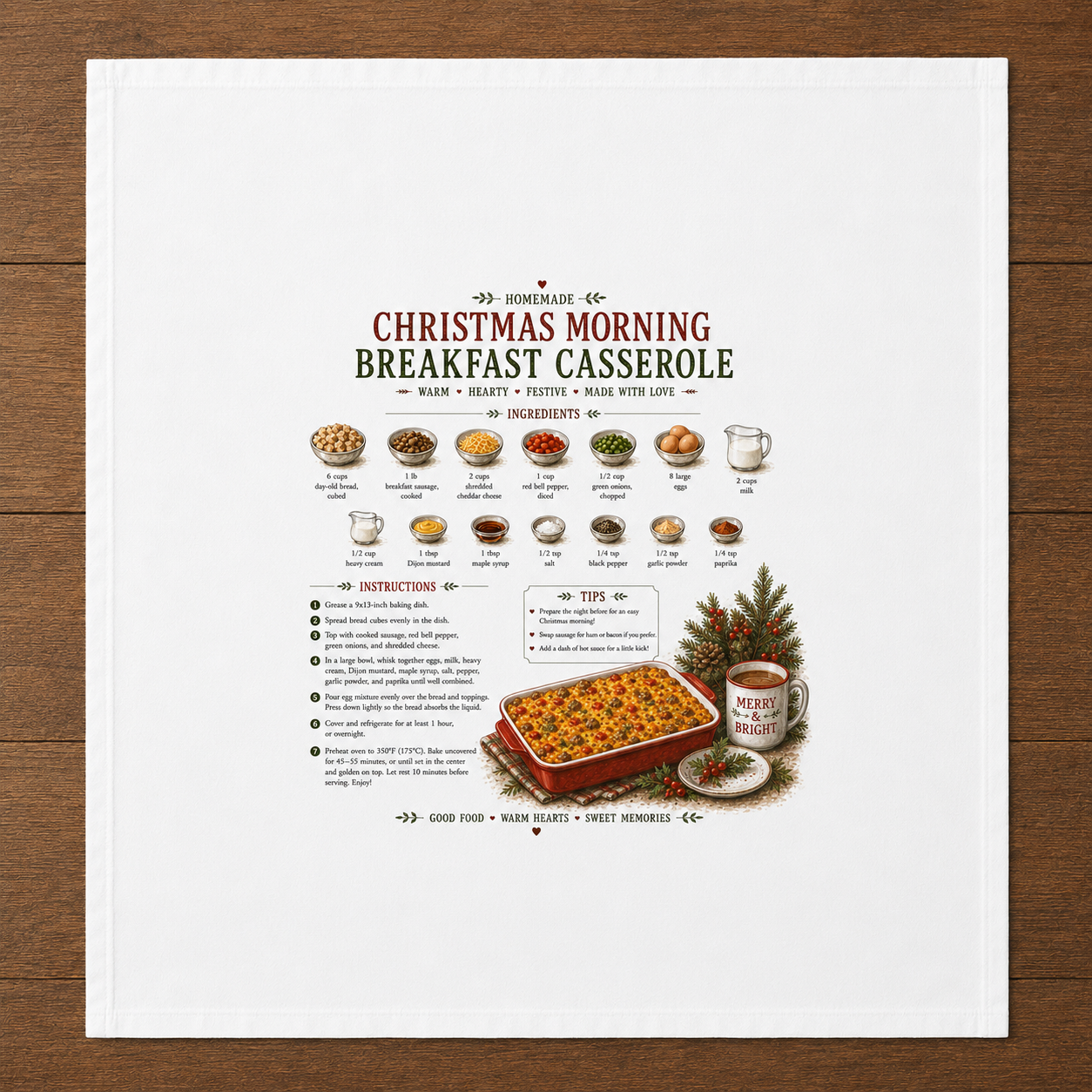 Recipe Tea Towels 50 designs