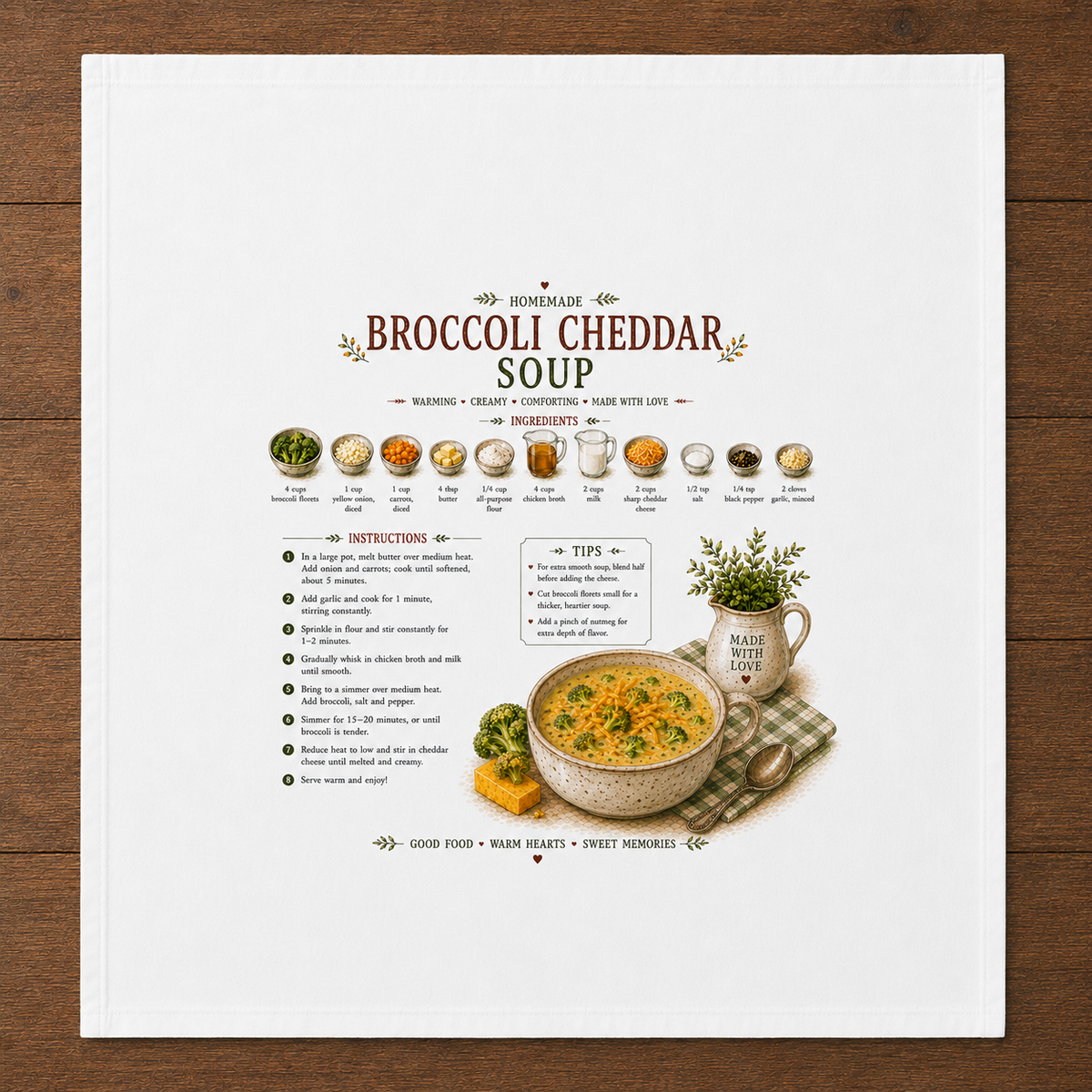 Recipe Tea Towels 50 designs