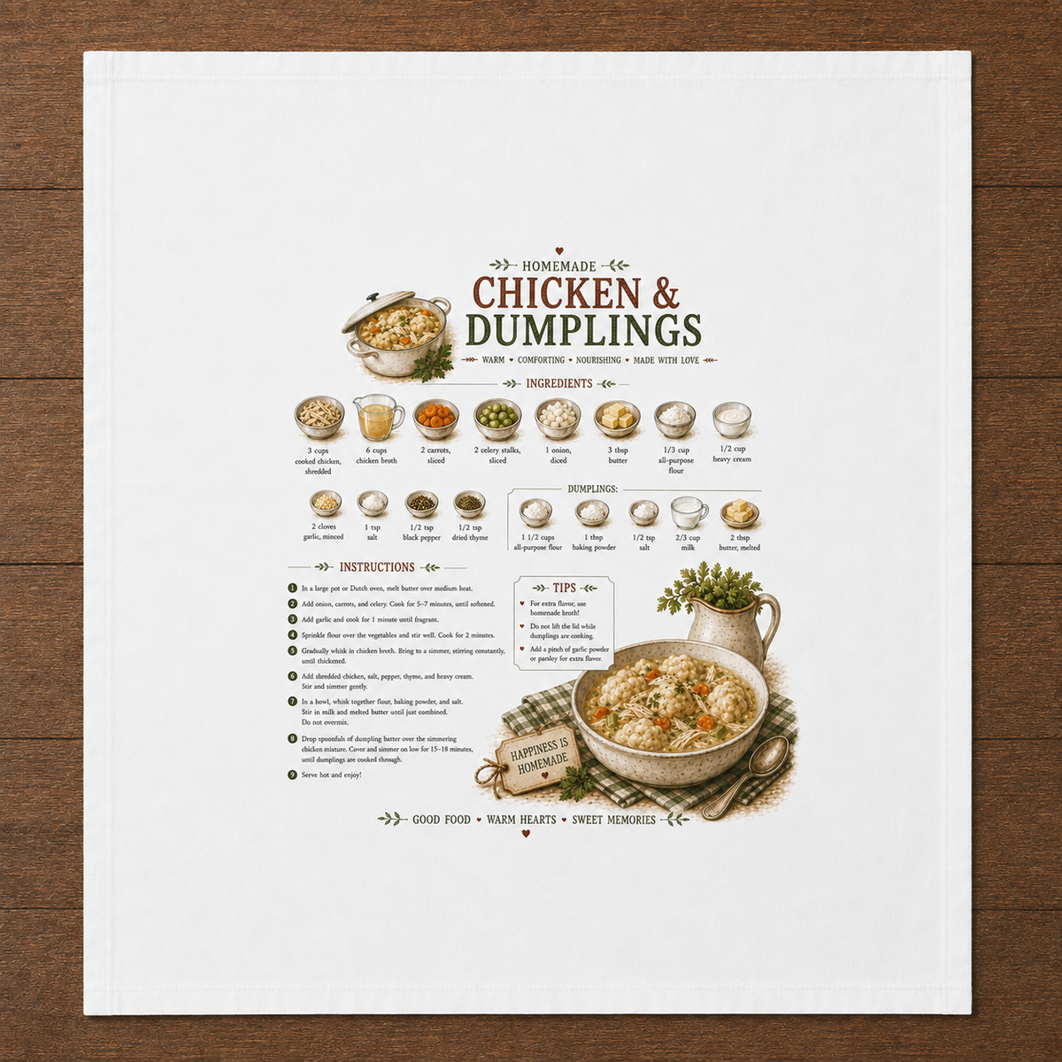 Recipe Tea Towels 50 designs