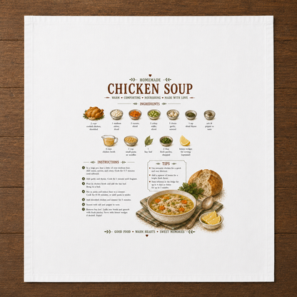 Recipe Tea Towels 50 designs
