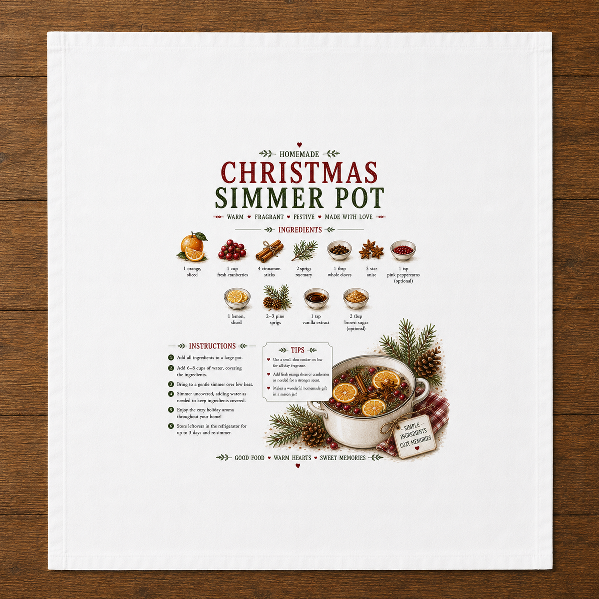 Recipe Tea Towels 50 designs