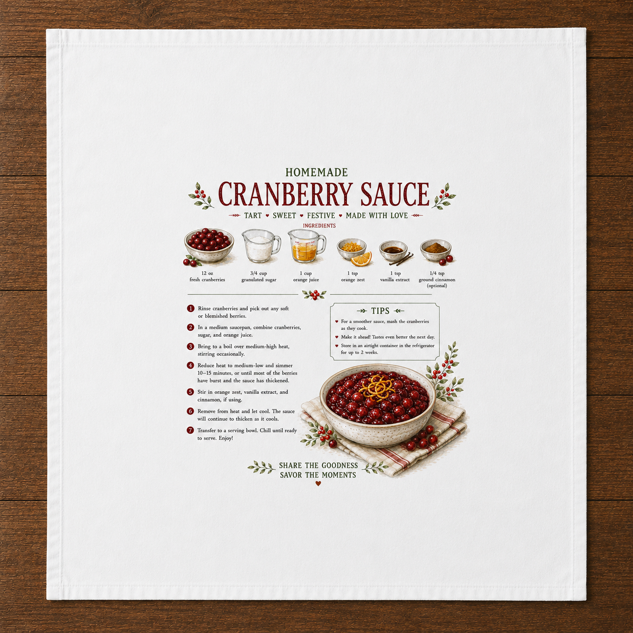 Recipe Tea Towels 50 designs