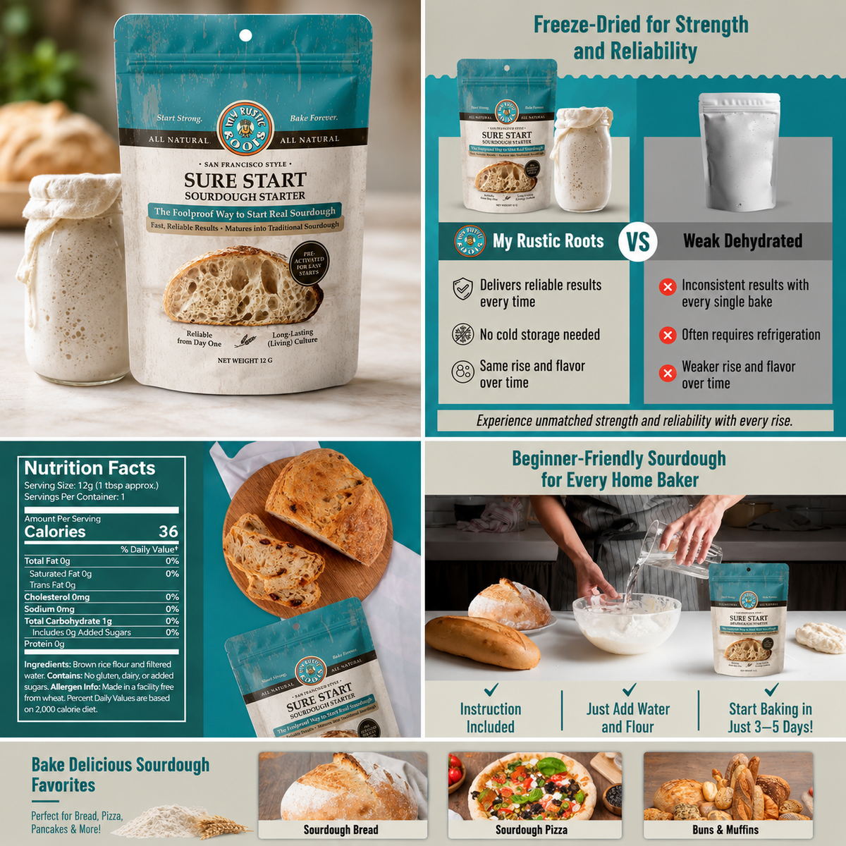 Sure Start Fail-Proof Sourdough Starter Culture (regular)
