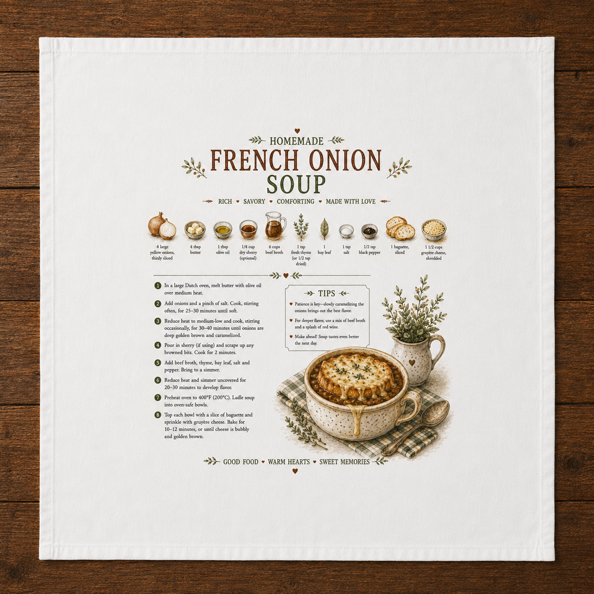Recipe Tea Towels 50 designs