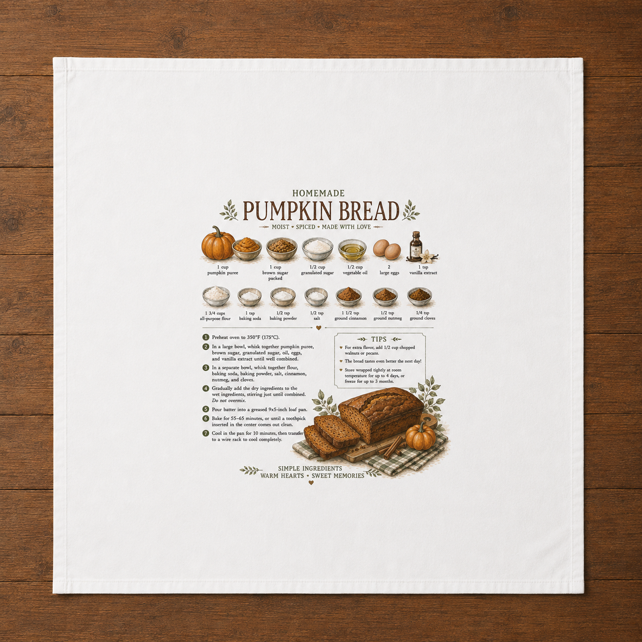Recipe Tea Towels 50 designs