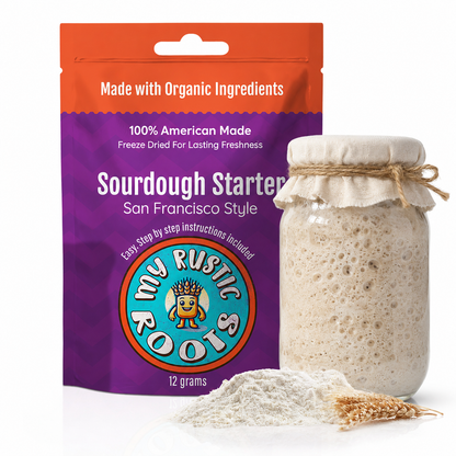 Organic Non-GMO, Freeze Dried, Sourdough Starter. 12 grams. SAN FRANCISCO STYLE