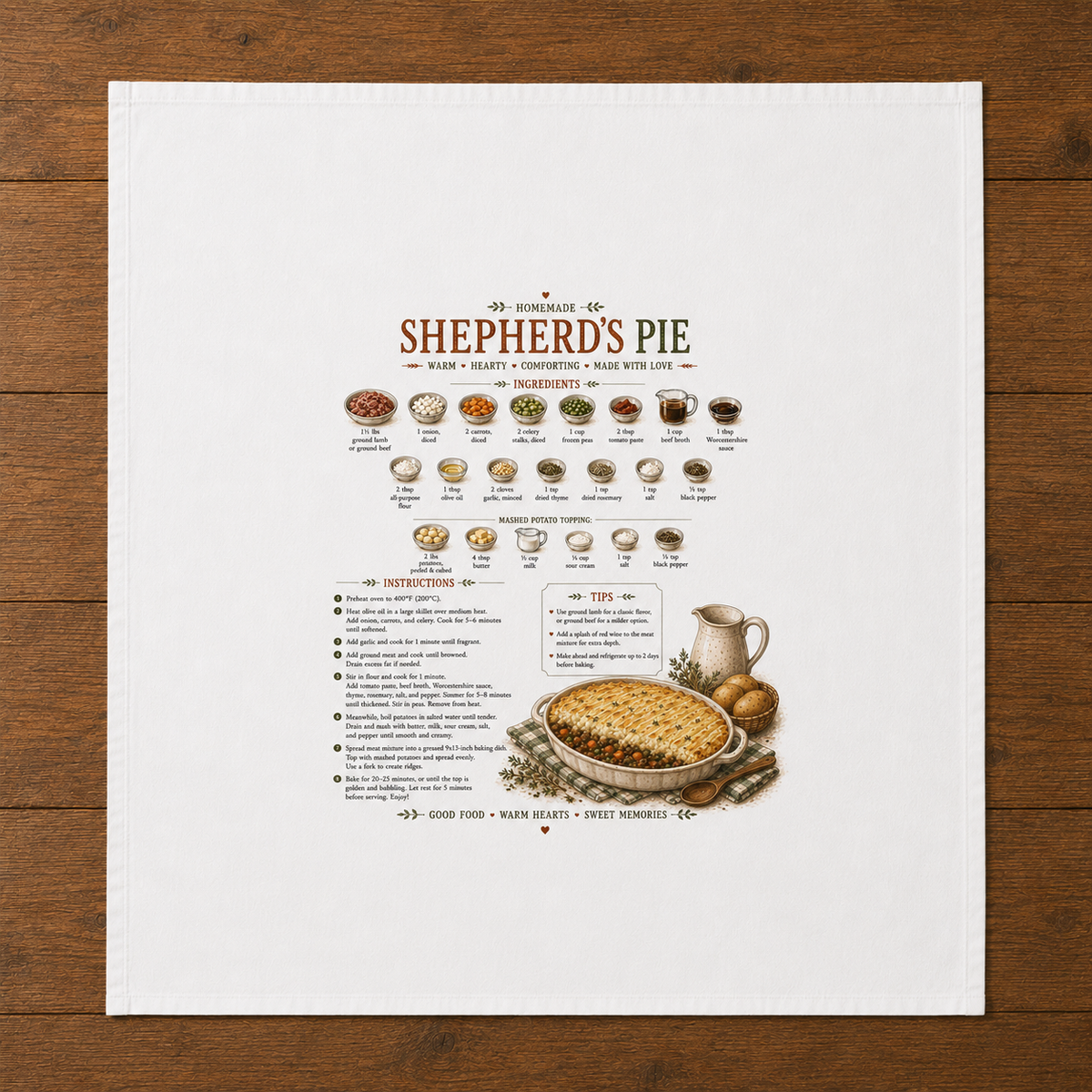 Recipe Tea Towels 50 designs