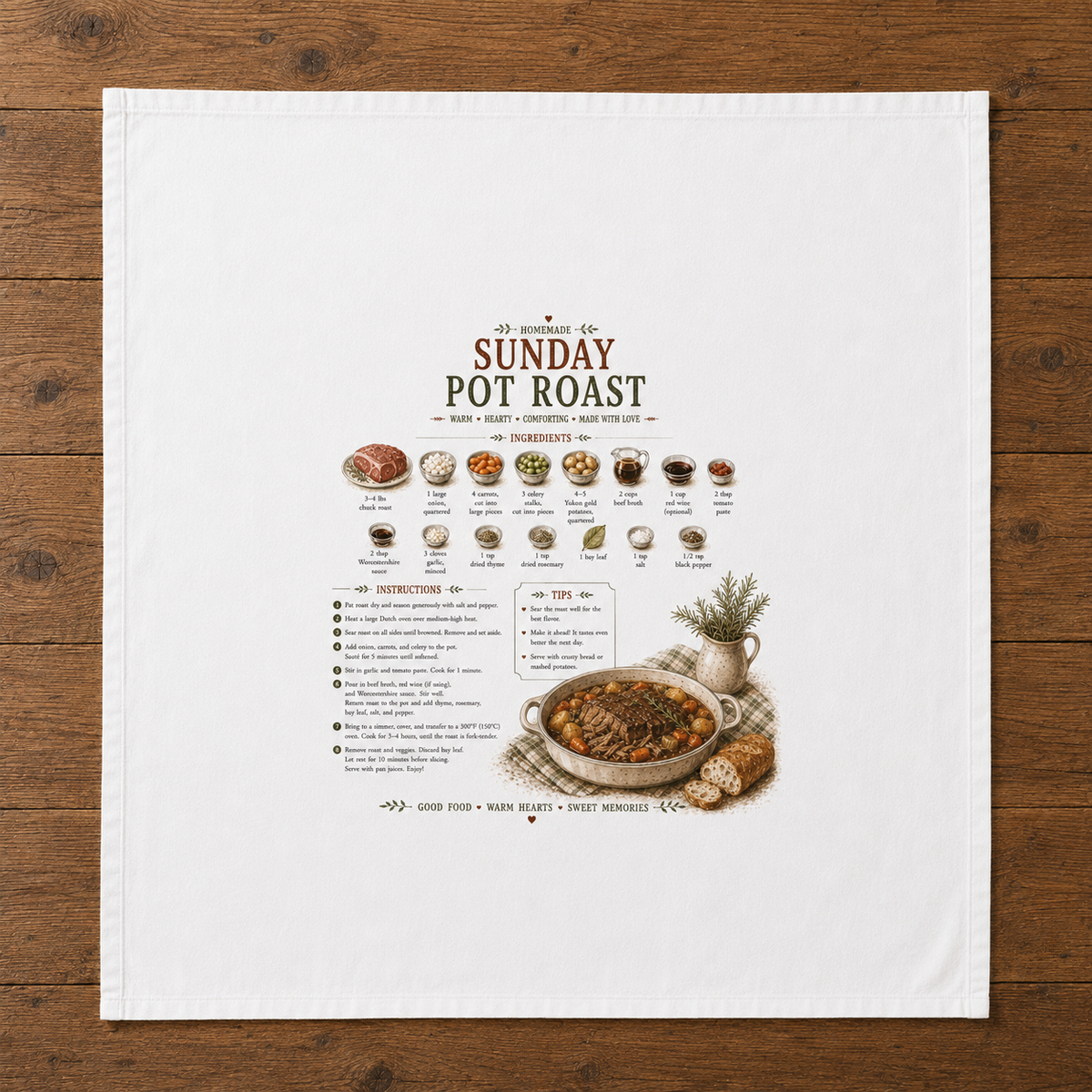 Recipe Tea Towels 50 designs
