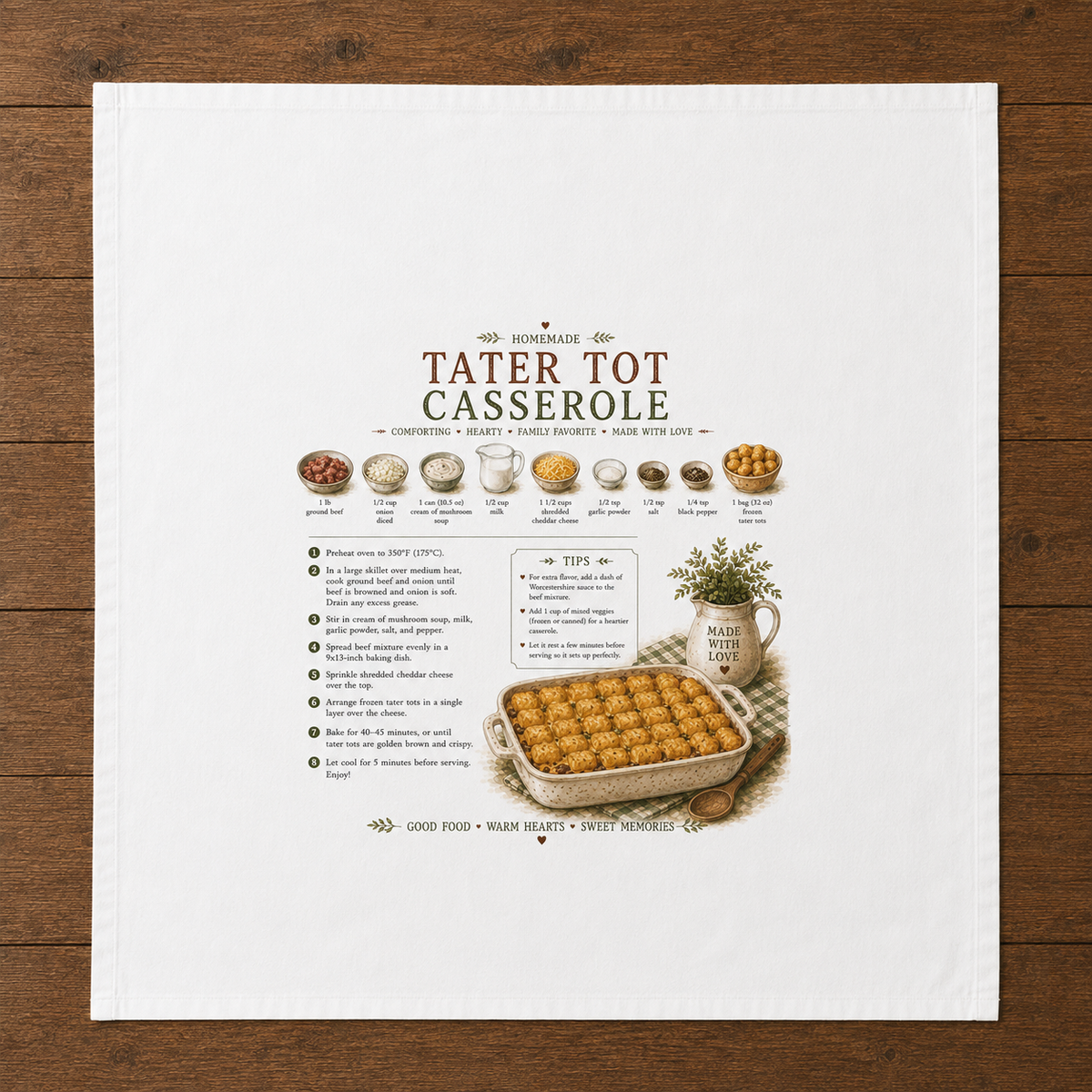 Recipe Tea Towels 50 designs